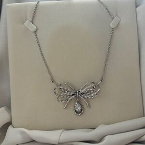 Brighton Ballroom Blitz Bow Crystal Pendant Necklace
